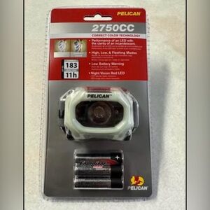 New Pelican 2750CC LED Headlamp, 259 Lumens, Black,correct color technology.